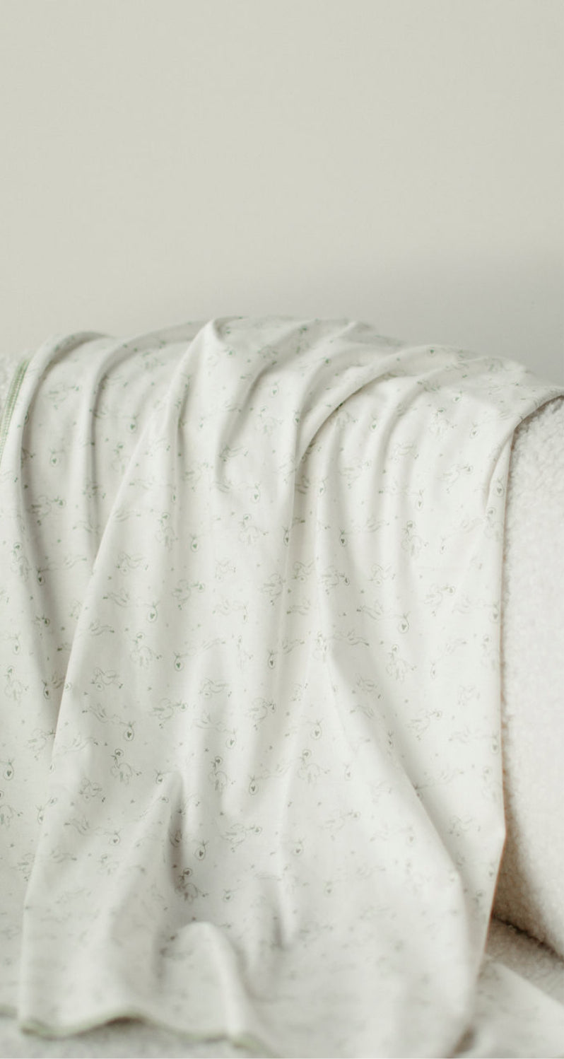 Receiving Blanket - Lovey stork