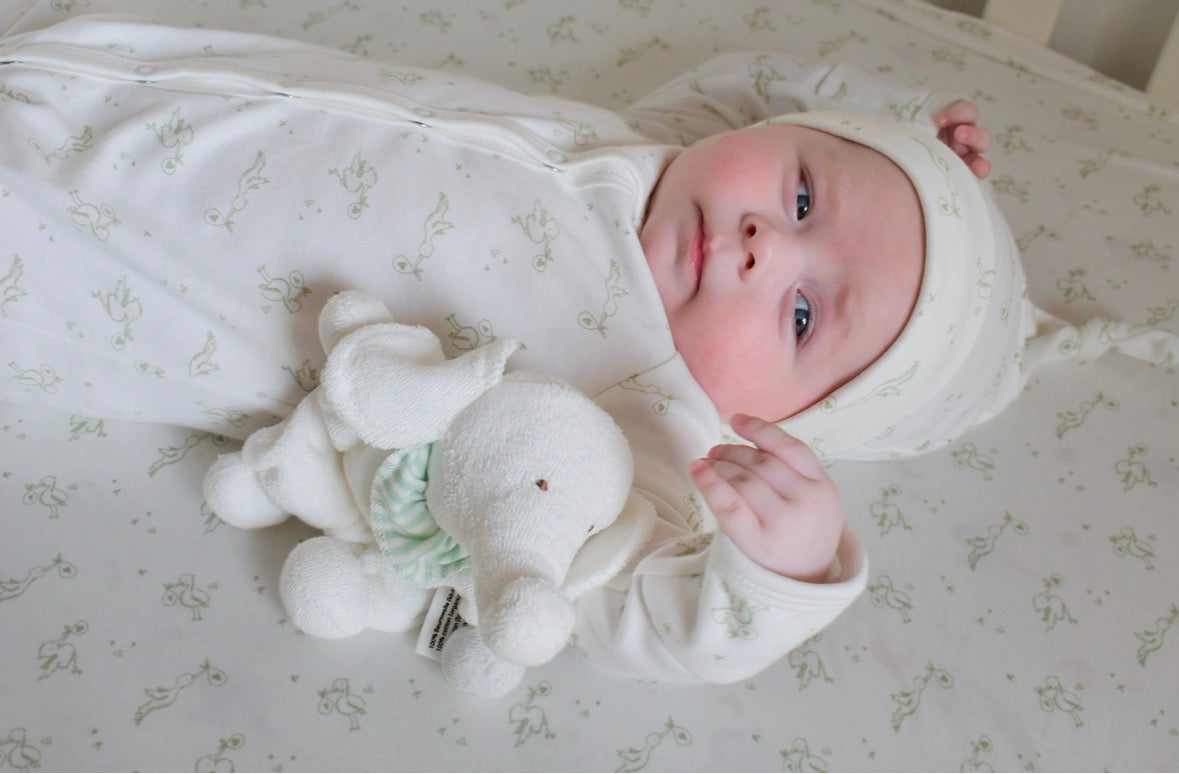 SnapGown Romper Lovey Stork - Without Beanie