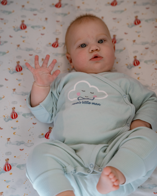 Baby Blue Kimono - Mom's little man