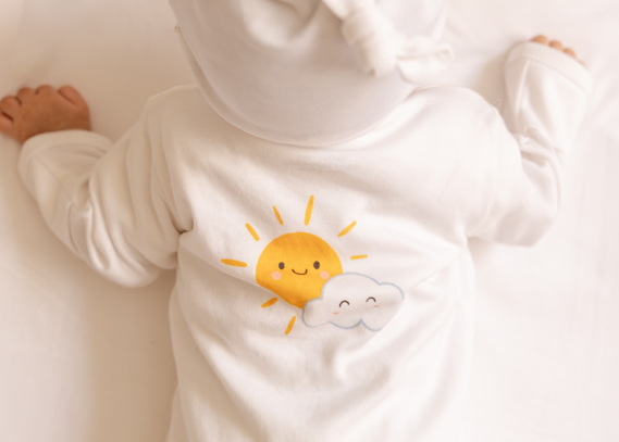Hello Sunshine Zipper Footie
