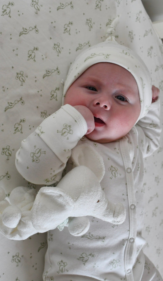 SnapGown Romper Lovey Stork - Without Beanie