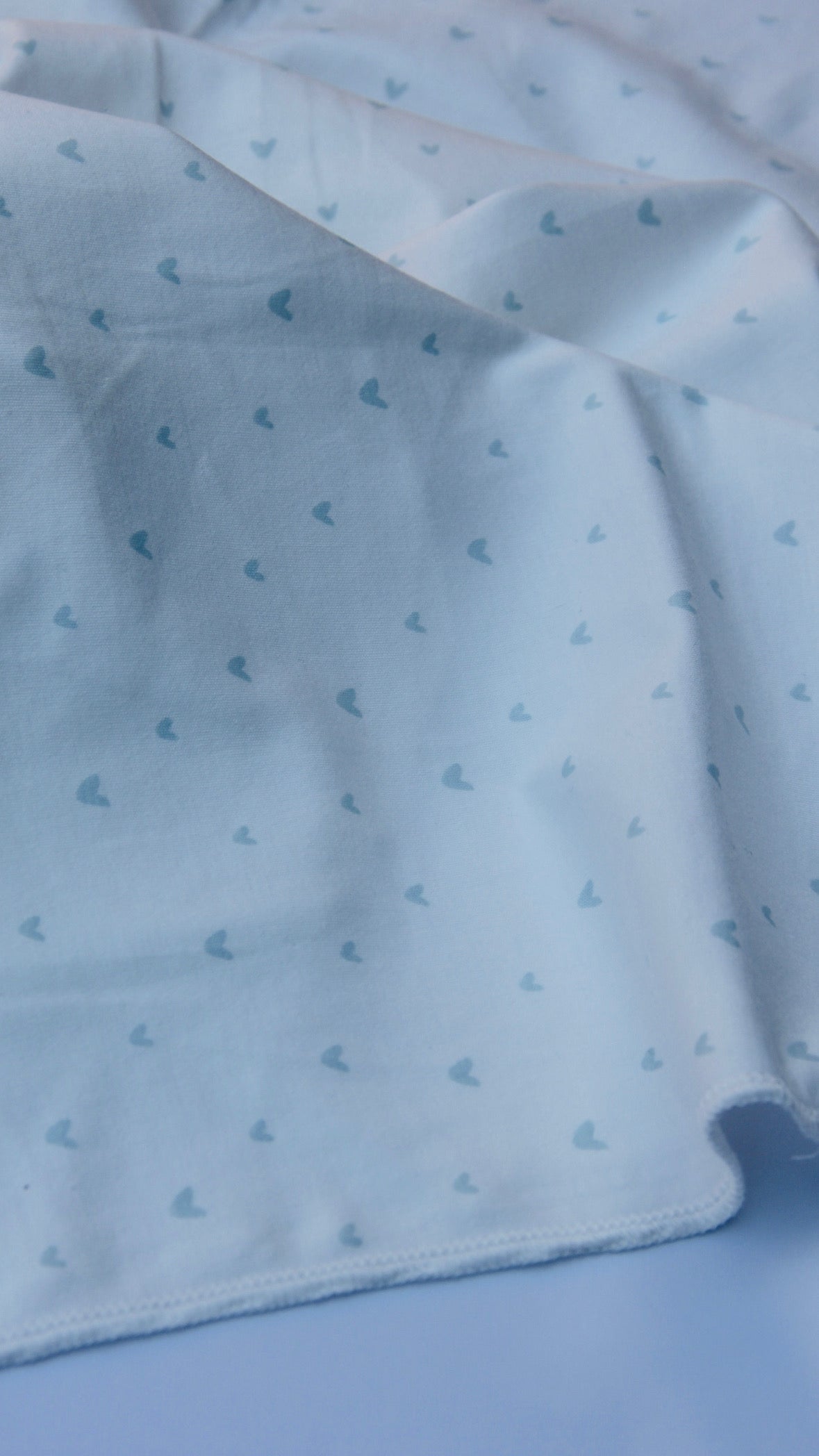 Receiving Blanket - Blue Hearts