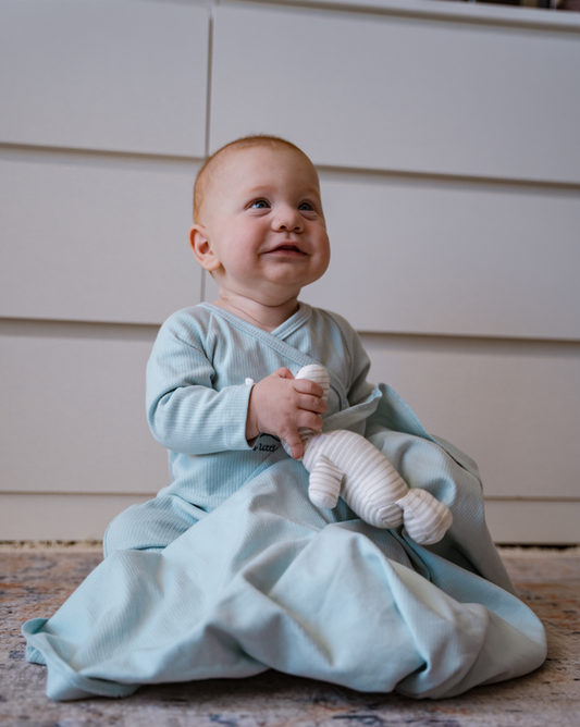 Mom's little man kimono & blanket set