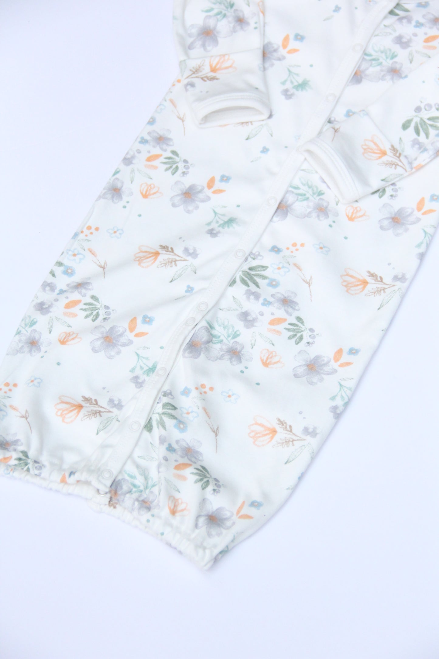 SnapGown Romper & Beanie Set - Modern Daisy